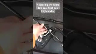 Снятие запасного колеса Highlander