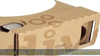 Durovis Dive Cardboard 6 - braun - Virtual Reality Headset Inspired by Google Cardboard V2 f&uuml;r Goog
