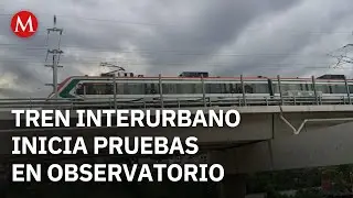 Dan inicio las pruebas del &uacute;ltimo tramo del Tren Interurbano M&eacute;xico-Toluca