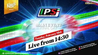 🏆 🇮🇹 Final Table of &euro;380 Italian Poker Sport Main Event live from King's Resort 👑