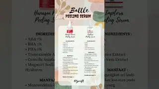 Hanasui vs Implora: Peeling Serum Terbaik #fyp #peeling #hanasui #implora #shorts