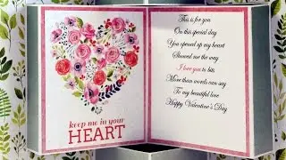 Beautiful Exploding Book Card