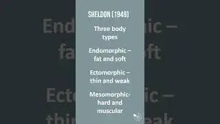 Sheldon&rsquo;s Somatotypes | 60 Second Criminology (WJEC Level 3: Unit 2)