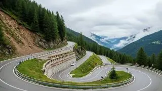 Scenic Drive from St. Moritz to Lake Como via Maloja Pass
