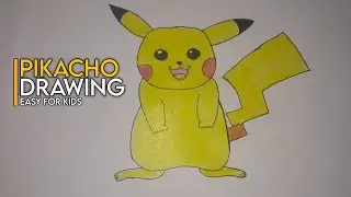 Easy PIKACHU Drawing for Kids | Step by Step | Dude Draws