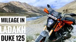 Duke 125 mileage test in Ladakh. Ladakh ride September 2019. DKR vLogs.