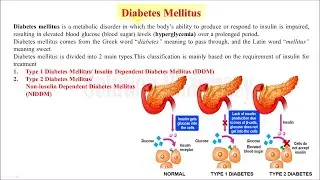 (17) Diabetes Mellitus (Part 01) | Types and Causes of Diabetes Mellitus Explained | Biochemistry