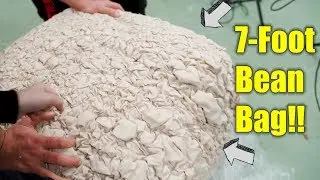 What a 7-Foot Bean Bag Looks like When You First Get it!!