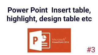 how to insert table in PowerPoint presentation | insert table in presentation