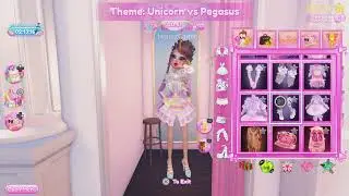 🦄 Unicorn vs Pegasus Showdown! Roblox DTI Mythical Fashion Battle 🐴✨😂