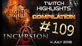 Path of Exile Highlights - DonTheCrown 1 Fuse 6link |  PoE rips, RNG, Close calls #109