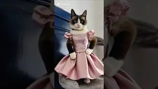 ❤️&zwj;🔥EST&Aacute; GATITA SE TRANSFORMA EN UNA  PRINCESA Disney😻✨#cats #catlove #cuteca #kitte #Disney #gato
