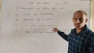 Plane angle and solid angle have ?