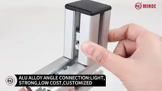 Angle connector for aluminum profiles