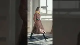 Model walks the runway at the Etro FW2021 fashion show