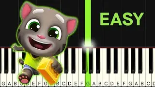 Talking Tom Gold Run Theme EASY Piano Tutorial