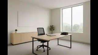 Professional Zoom Background 4K - Minimal Modern Office - 30 Minutes