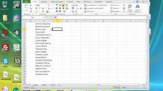 Come numerare automaticamente una lista di nomi in Excel