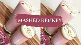 GHANA ICE KENKEY|STRAWBERRY MASHED KENKEY|KENKEY SMOOTHIE