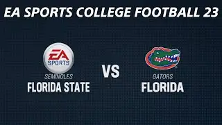 Florida State @ Florida Gators - College Football 23 (No Commentary)