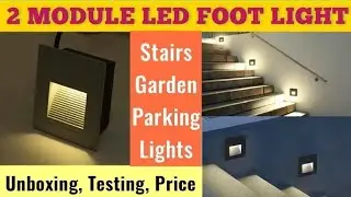 2 Module Led Foot Light | Best Light For Stairs Parking Garden | Hyglow Glint 3 Watt Foot light