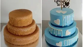 2kg 3 tier cake making,bride to be cake,simple decoration, #shorts