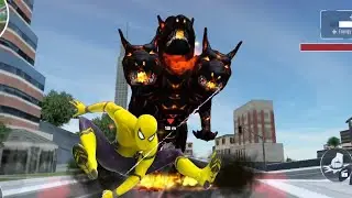 Flying Rope Spider Vs Monster Dog Vs City Gangster | Superhero Spider City Rescue - Android GamePlay