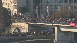 Serbia protesters set to blockade Danube bridges to mark 3 months since canopy collapse killed 15