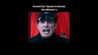 General Hux' Speech in German 😲🔥#shorts  #starwars