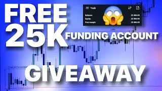 FREE 25K FUNDING ACCOUNT GIVEAWAY NO COMPETITION || FREE PROP FIRM EVALUATION ACCOUNT CHALLENGE