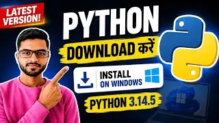 How to Download & Install Python on Windows 10/11  Latest Version 2026 (HINDI)