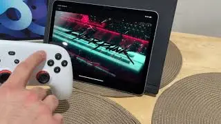 Playing cyberpunk 2077 with google stadia on iPad Air 2020