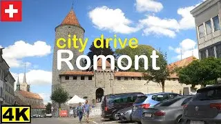 Driving a loop through the swiss city of Romont