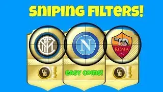 Fifa 18 - Sniping Filters! | how to make easy coins!|