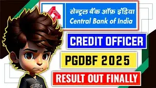 📢 CBI Credit Officer PGDBF 2025 Result OUT 😱