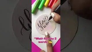 Glow With Grace ✨ Aesthetic Calligraphy Transition | Tombow Fudenosuke x DOMS Brush Pen Magic|sunday