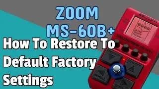 How To Restore To Default Factory Settings ZOOM MS-60B+ Tutorial