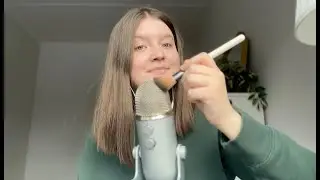 ASMR neighborhood gossip (mic brushing, rummaging, close-up whispered ramble)