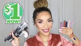 $1 Makeup Haul | Liquid Lipsticks, Brushes & More!