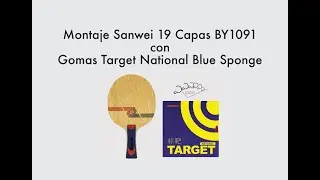 Montaje Sanwei 19 CAPAS BY1091 con Gomas Target National Blue Sponge