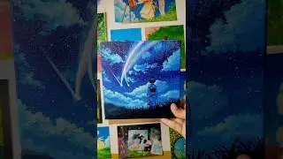 Paint With Me 🎨 / Anime Painting Scene ✨ / Kimi No Nawa #art #painting #anime #yourname