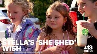 Make-A-Wish Maine grants Westbrook girl's rock-themed 'she shed' wish