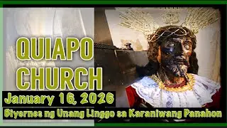 QUIAPO CHURCH LIVE MASS TODAY FRIDAY JANUARY 16, 2026