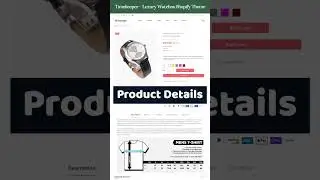 Timekeeper   Luxury Watches Shopify Theme #shortsvideo #shopify #shopibuffet