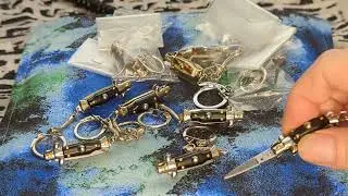 7mm HANDMADE ITALIAN MINI PICKLOCK STILETTO KEYRINGS
