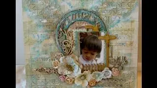 Mix media 12x12 layout This way perfect way life finished project