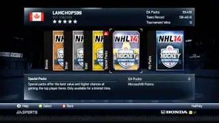 NHL 14 HUT - Special Pack Mega Pack Openings x 2 + QUALITY CHANGE! - 
