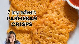 2 Ingredients Baked Parmesan Crisps