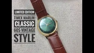 Limited Edition Timex + Todd Synder Olive Dial Marlin Watch: Classic 60s Vintage Style