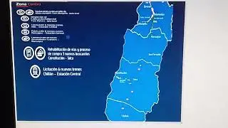 Mapa De EFE Trenes De Chile Zona Centro 08/07/2021 